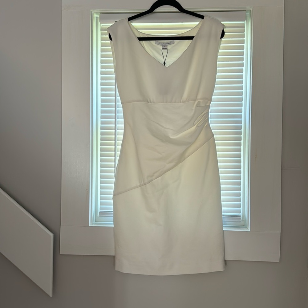 Diane Von Furstenberg white cocktail dress